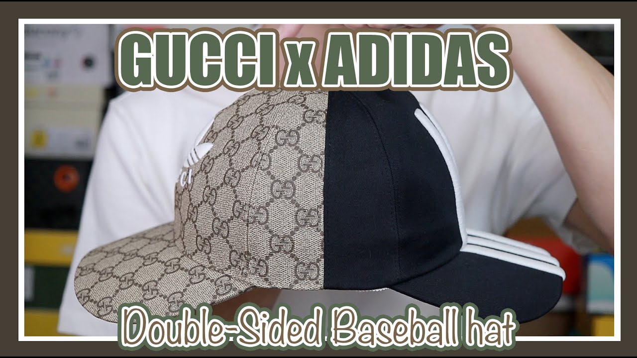 คิดได้ยังไงเอาหมวก 2 ใบมารวมกัน GUCCI x Adidas 'double-sided baseball hat' : EP350