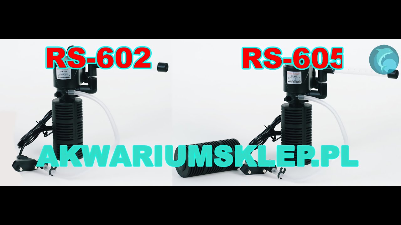 Filtr do akwarium RS-602 i RS-605. Montaż