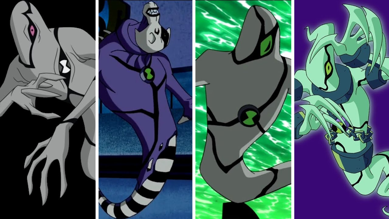 🇧🇷 todas as transformações do Fantasmático - Ben 10 (Dublado)