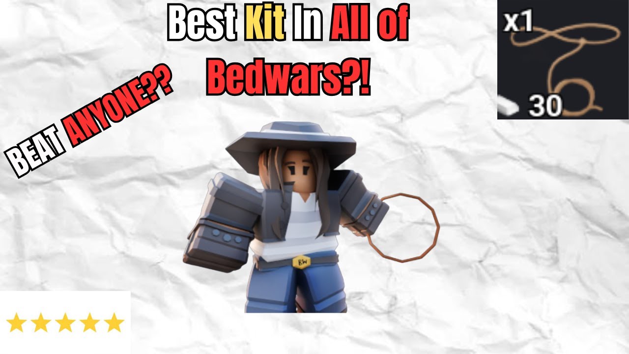 Я попробовал набор Lassy Kit в Roblox Bedwars, он просто супер!!..