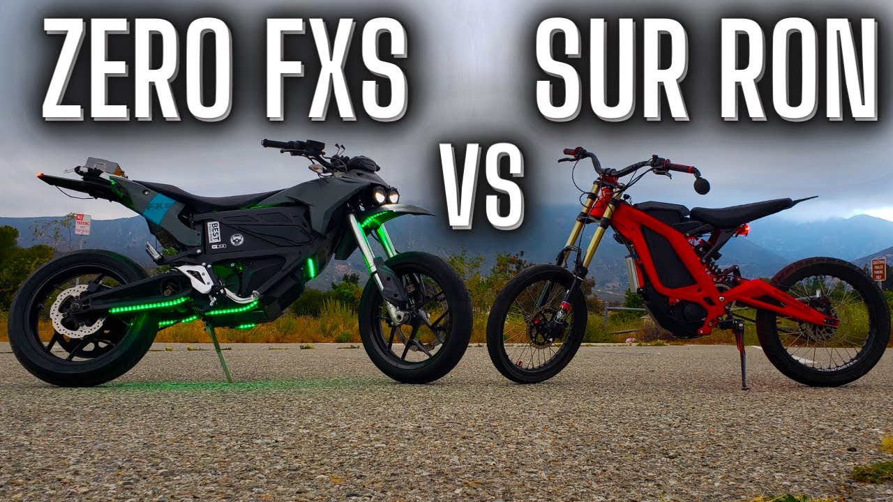 ZERO FXS vs 72v Sur Ron // Drag Race & Wheelies
