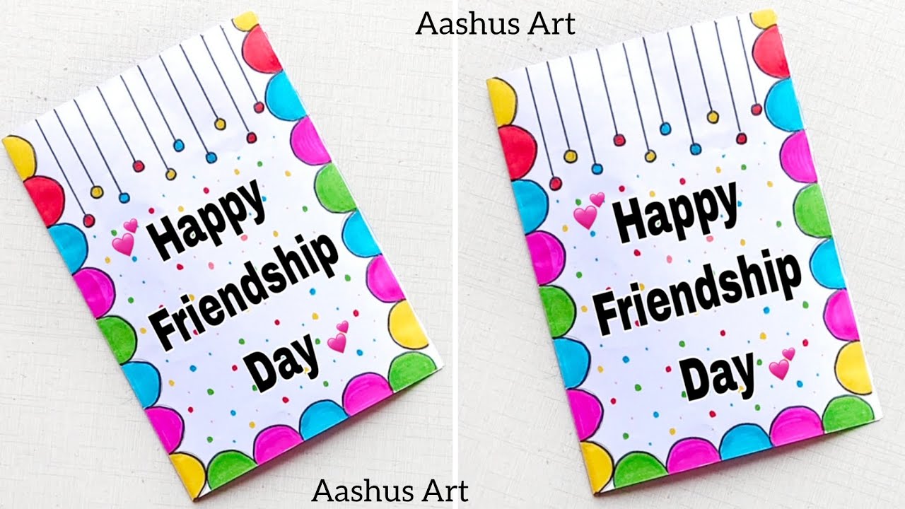 Friendship Day Card |Easy & Beautiful Friendship Day Greeting Card |How to Make Friendship Card 2025