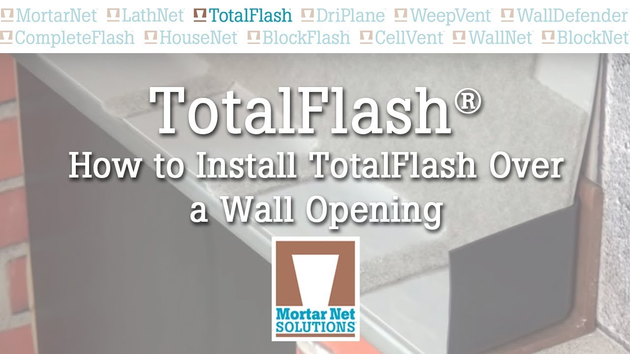 Как установить TotalFlash над проемом в стене