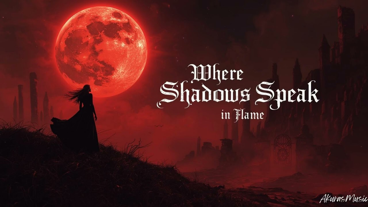 Where Shadows Speak in Flame | Gothic Symphonic Metal (Official Lyrics) | AkurasMusic