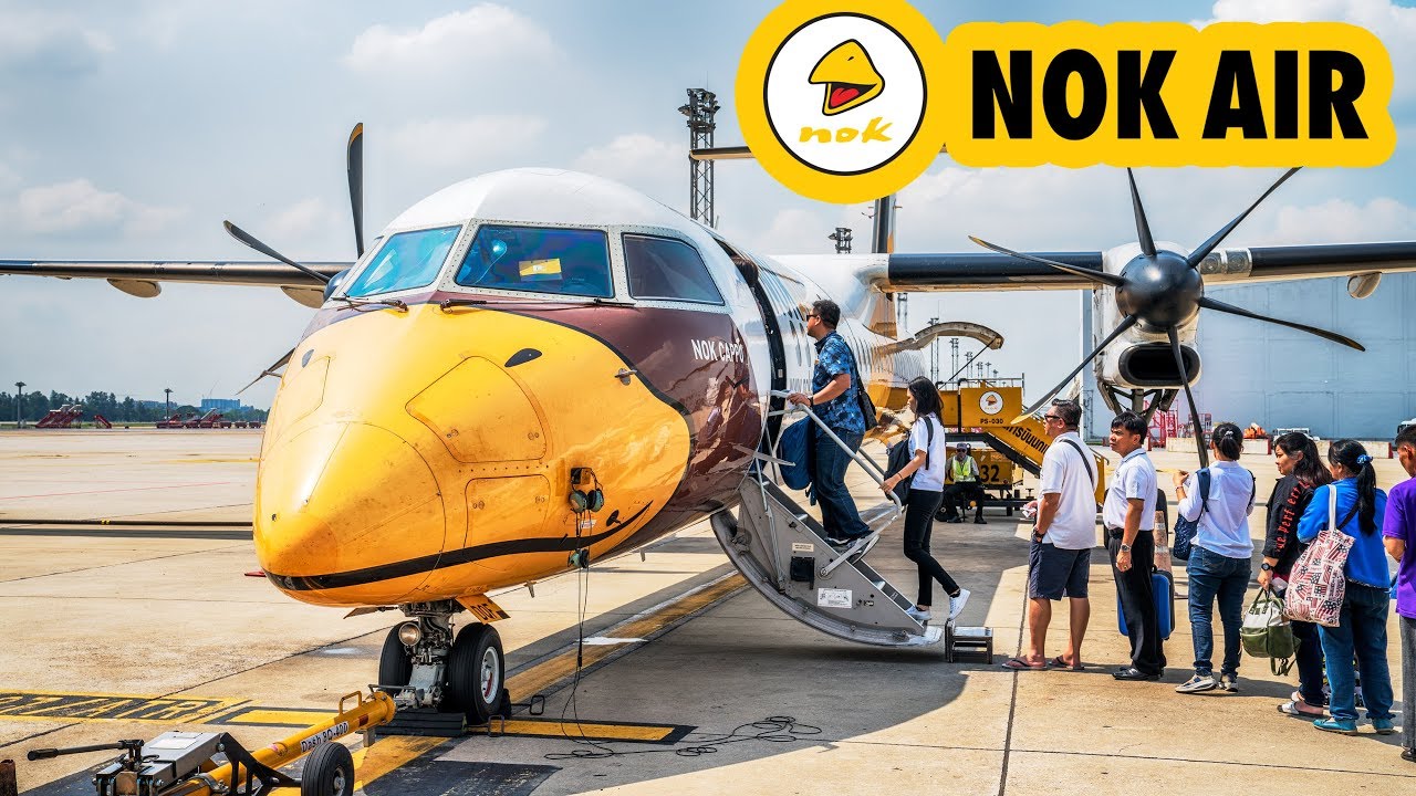 Flying NOK AIR Q400 | Bangkok Don Mueang to Lampang