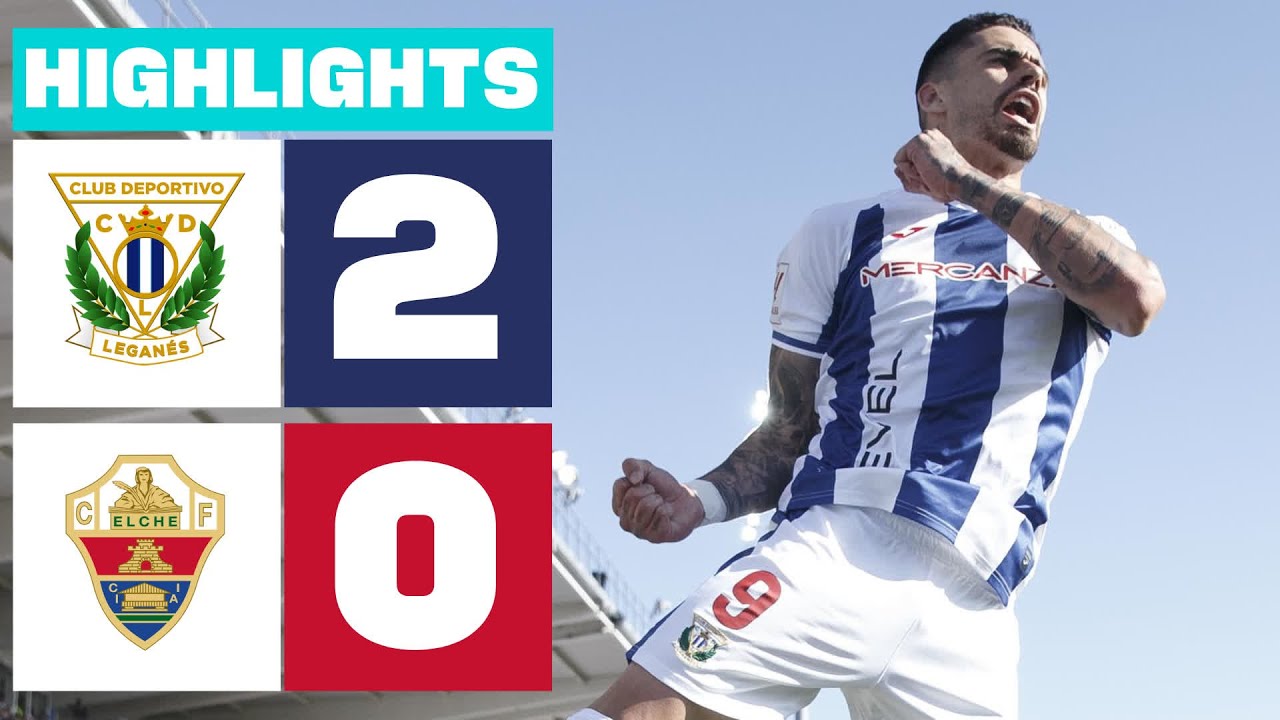 Resumen de CD Legan&eacute;s vs Elche CF (2-0)