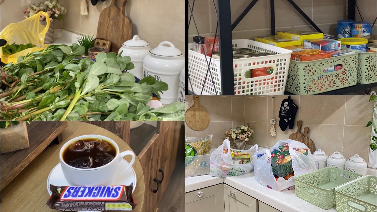 يوم ترتيب المقاضي والورقيات 🛒🌿 سر البيت المرتب والبال الهادي ✨