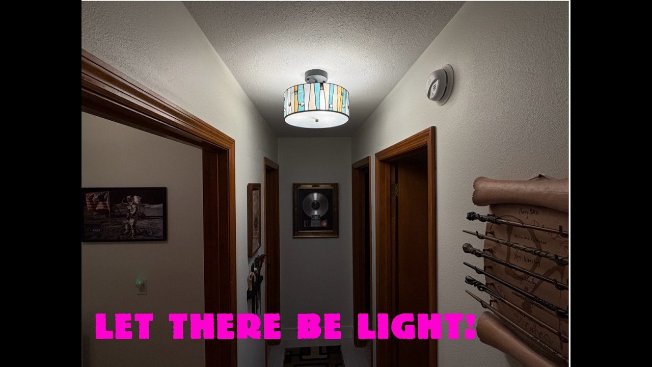 Light Fixture installation Update -  Short Fast and Raw house project updates from here on out!