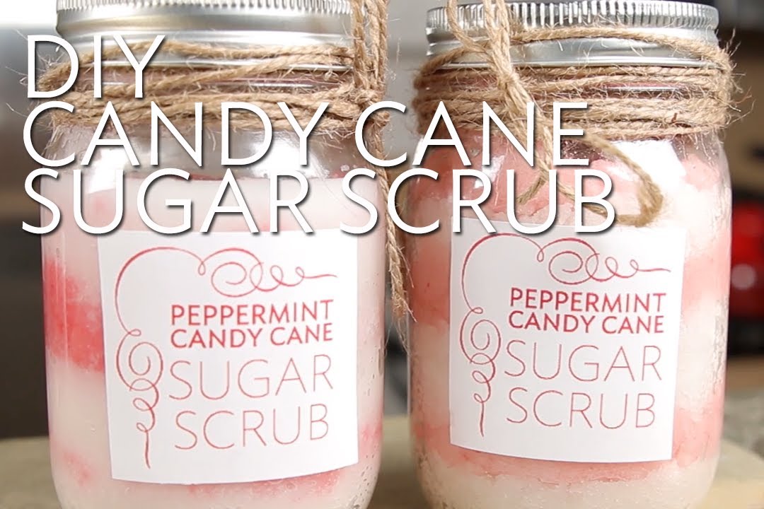 DIY Peppermint Candy Cane Sugar Scrub | Broke But Bougie