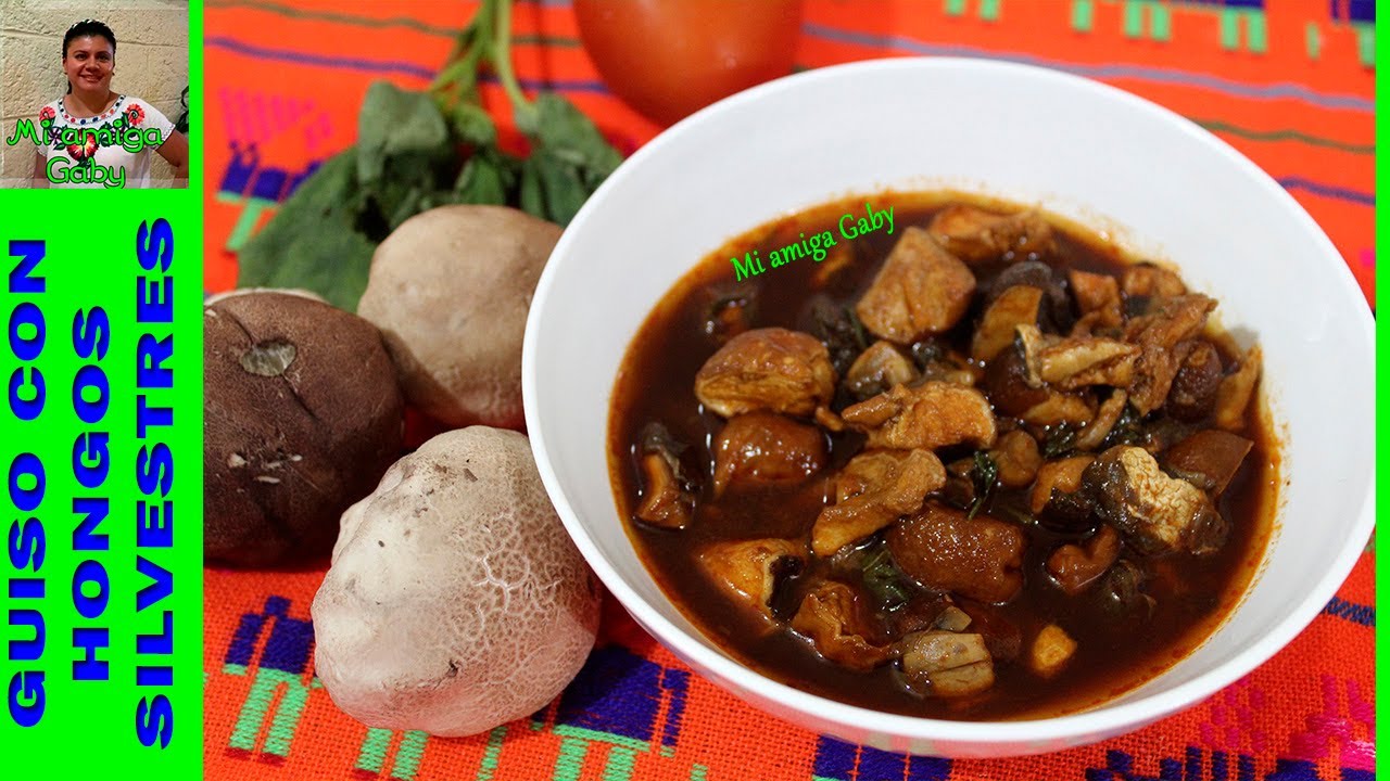 Cómo hacer un sabroso guiso con hongos silvestres-Receta mexicana/Mi amiga Gaby