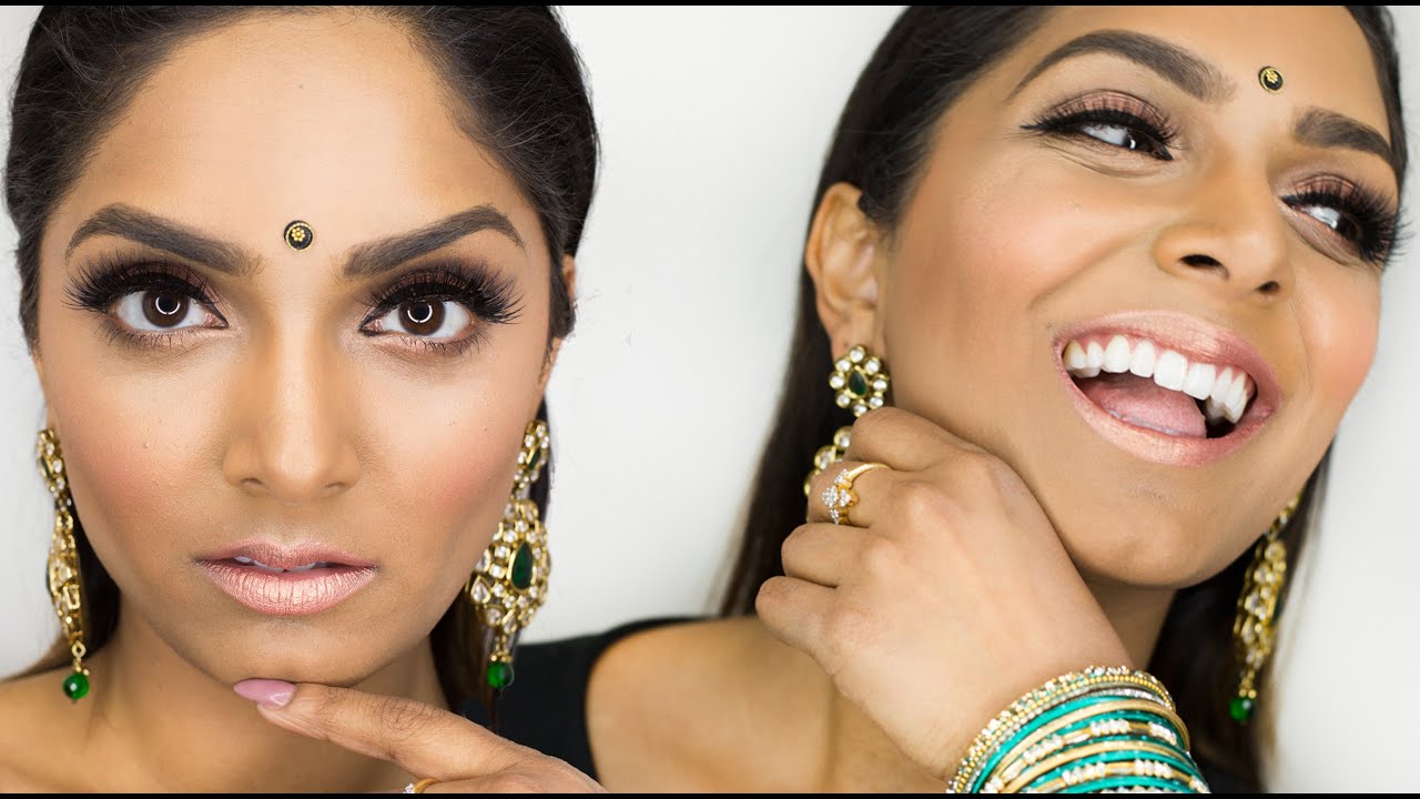 GRWM! My Simple Indian Wedding Makeup Look for Guests | Deepica Mutyala