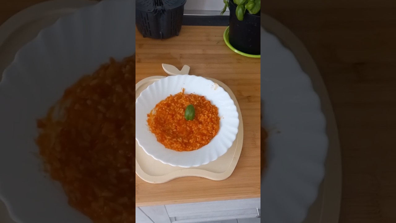 Risotto pomodoro e basilico con bimby tm6