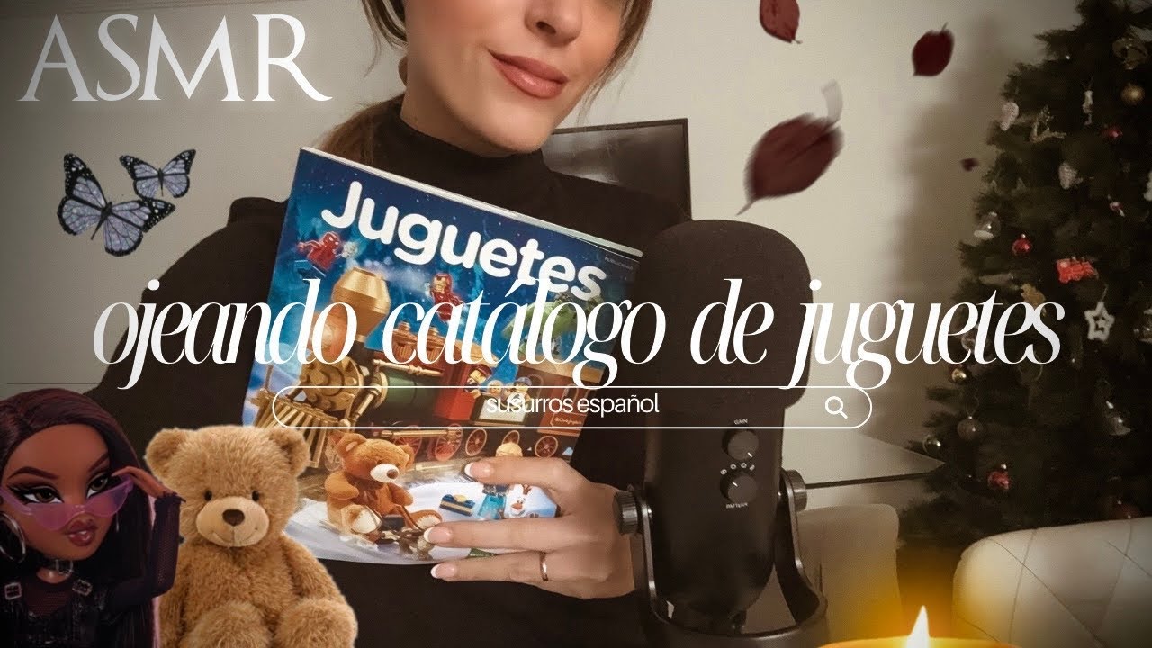 ASMR | ojeando catálogo de juguetes de navidad | precios, susurros ♥ ‧₊˚🎄✩ 🦌casero
