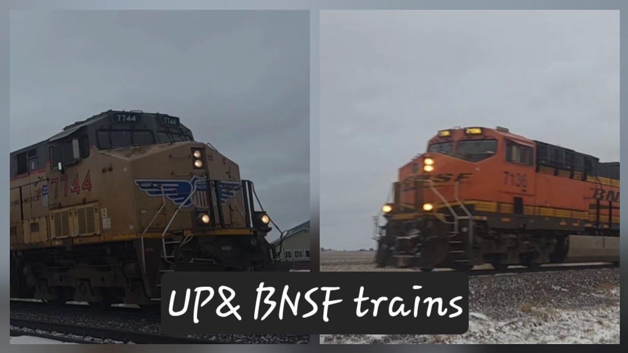 UP & BNSF trains in Malta and Waterman IL (Fast Z trains + more) 