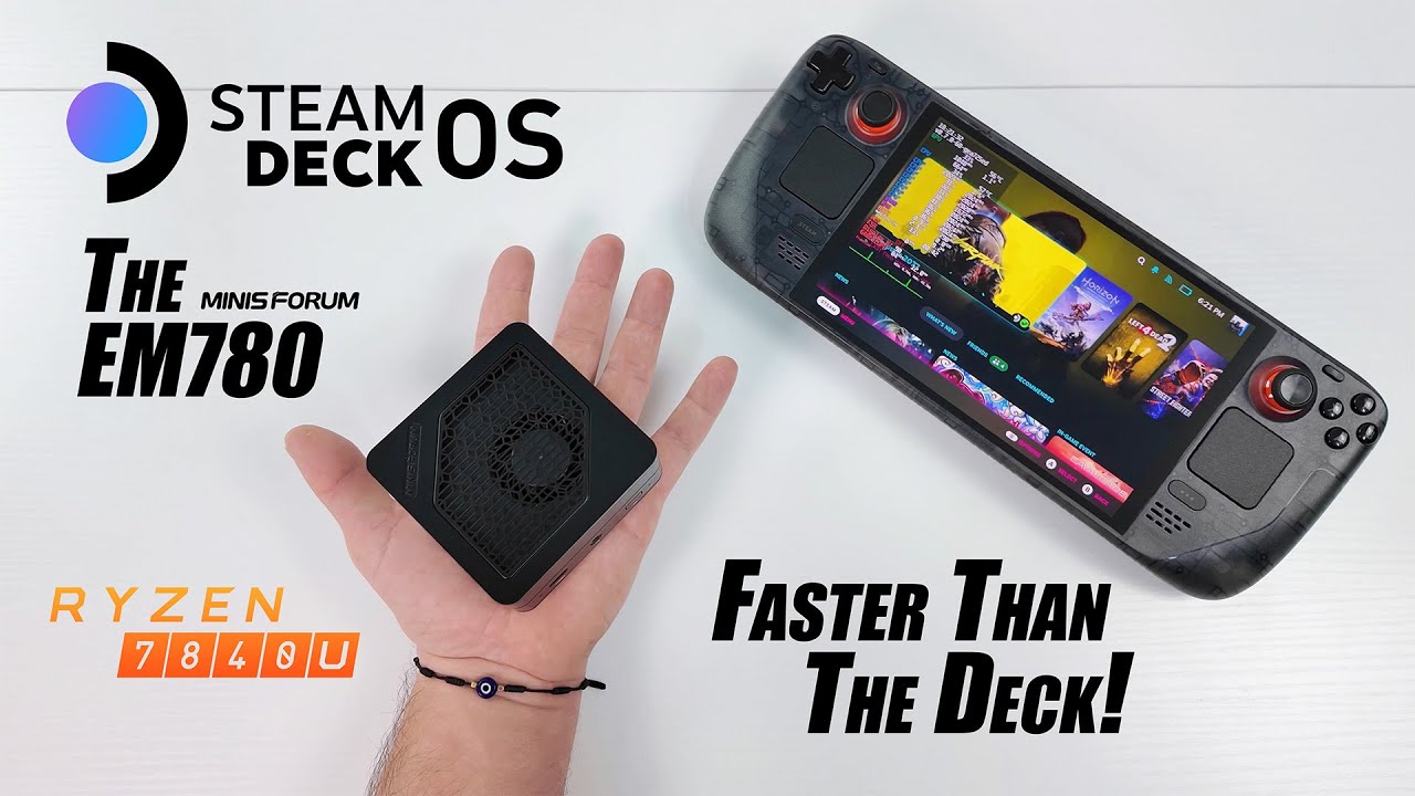 Самый компактный мини-ПК 7840U работает на SteamOS гораздо быстрее, чем Steam Deck! Практические ...