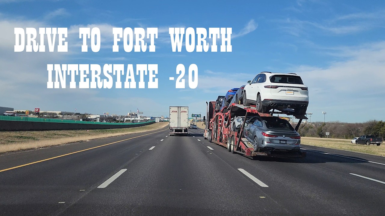 Driving I‑20 West into Fort Worth Peaceful Texas Highway Tour Jan 2026