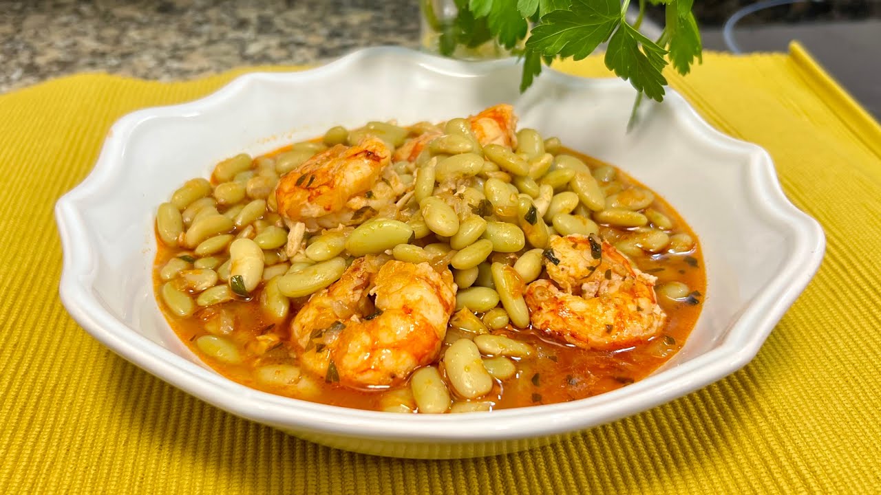 Estas VERDINAS con GAMBONES quedan Increíbles | Receta Paso a Paso