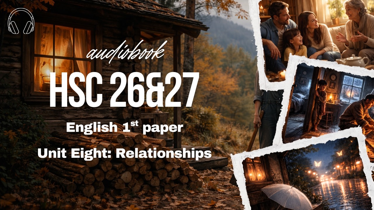 HSC 26&27 English 1st paper Unit 8  || Relationships (Audio book)