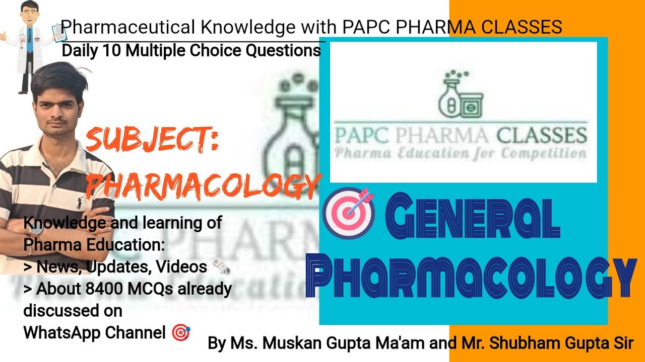 General Pharmacology MCQs 15 February 2026
