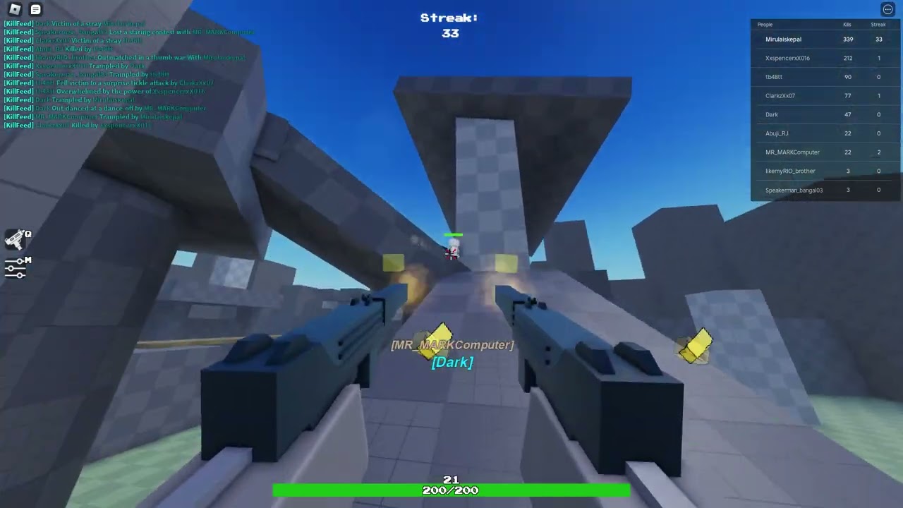 FFA Gun Ground 70 streaks akimbo uzi gameplay