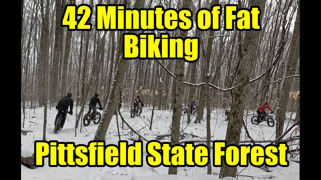 Pittsfield State Forest Fat Biking 2025 For Indoor Cycling on Zwift Rouvy BKool Peloton 42 Minutes