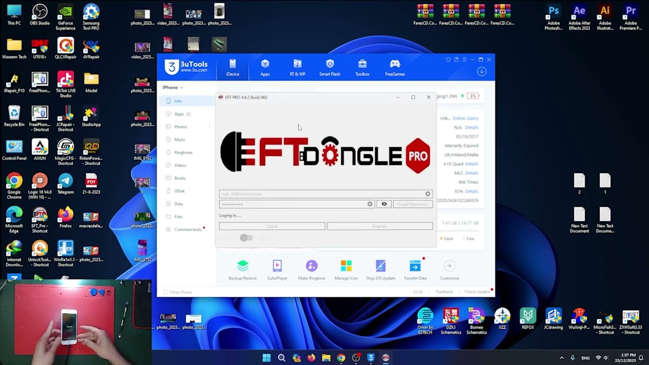 تخطي ايكلاود بدون شريحة برنامج EFT Pro Icloud ByPass Without Change Serial Number