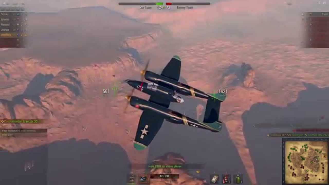 World of Warplanes - American Lockheed XP-58 Chain Lightning Heavy Fighter