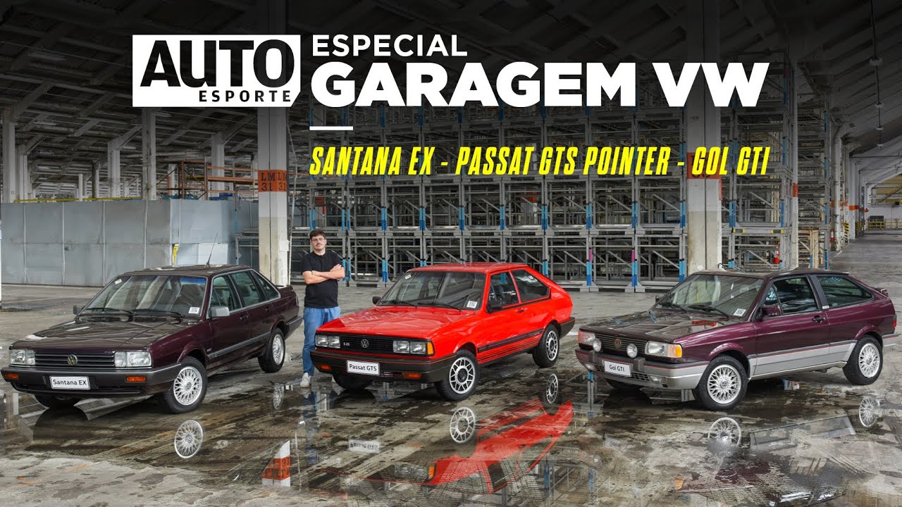 GOL GTI, SANTANA EX E PASSAT GTS POINTER: DIRIGIMOS os CLÁSSICOS da GARAGEM VOLKSWAGEN