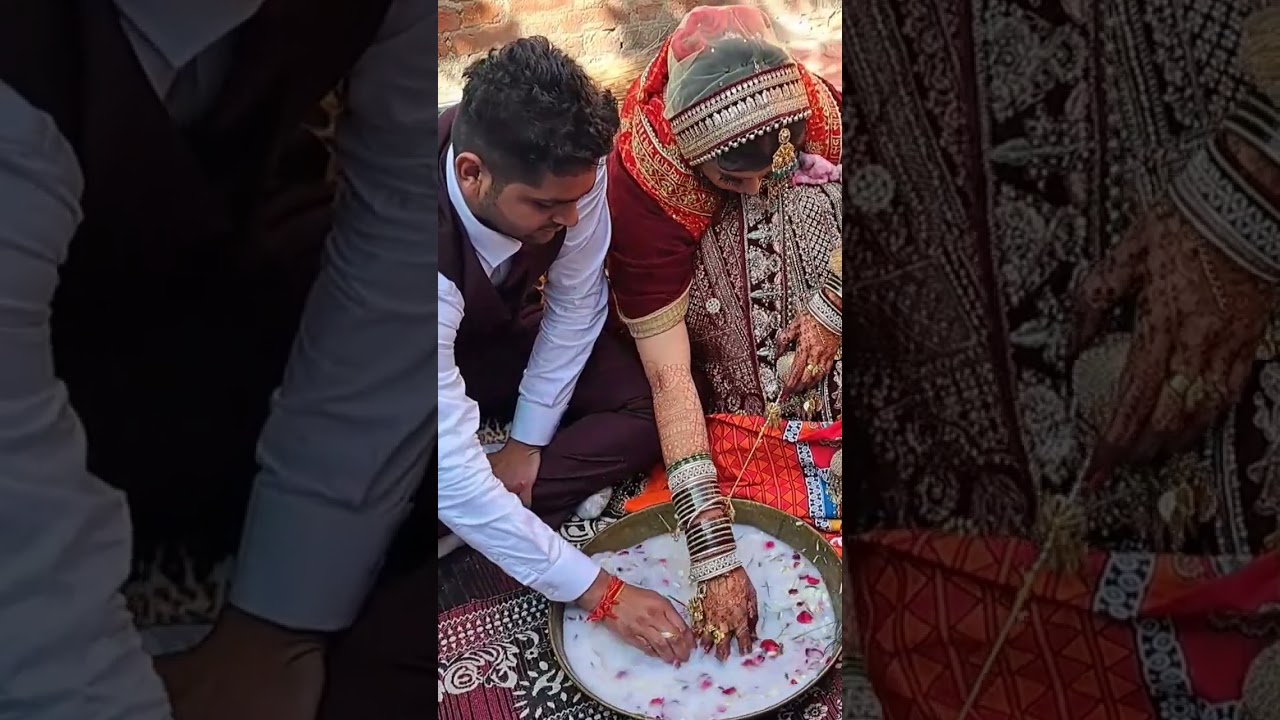 Kangana Rasam #shorts #rakhithakran #viralshorts #kangna #weddingrituals #weddingshortvideos