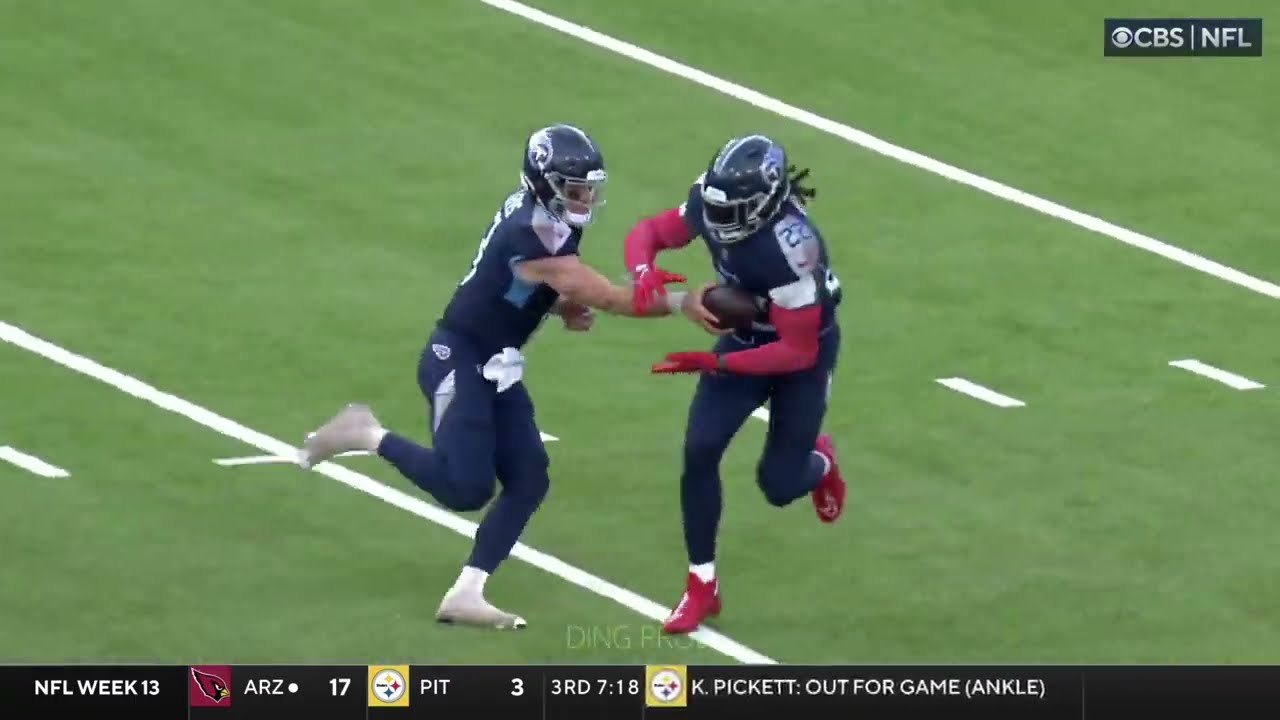 Zaire Franklin HUGE HIT on Derrick Henry
