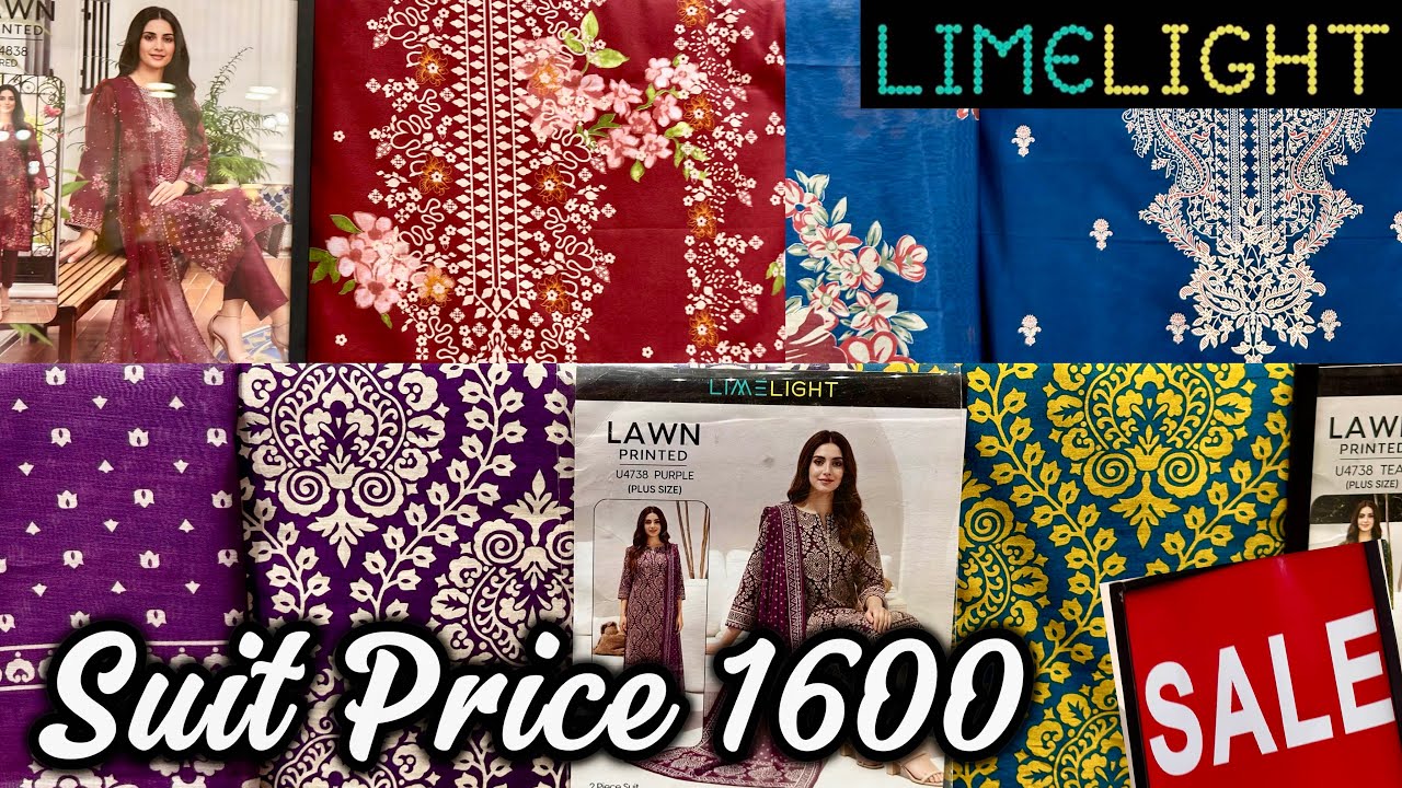 ❤️Limelight Suit Price 1600😱Limelight Flat 50% Sale😍Limelight New Unstitched Summer Sale 2026