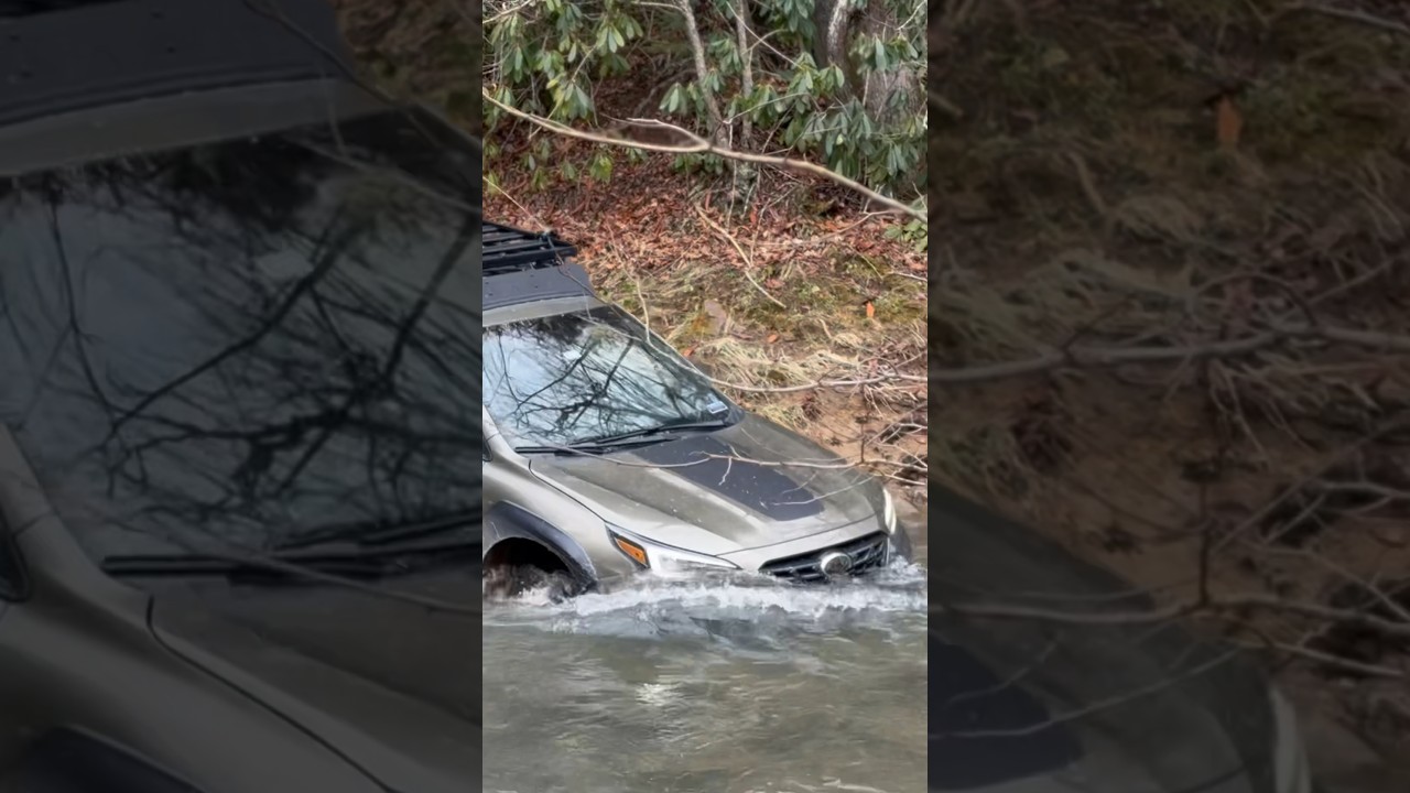 How deep is too deep for this Subaru Outback wilderness!? #subaru #overland #offroad