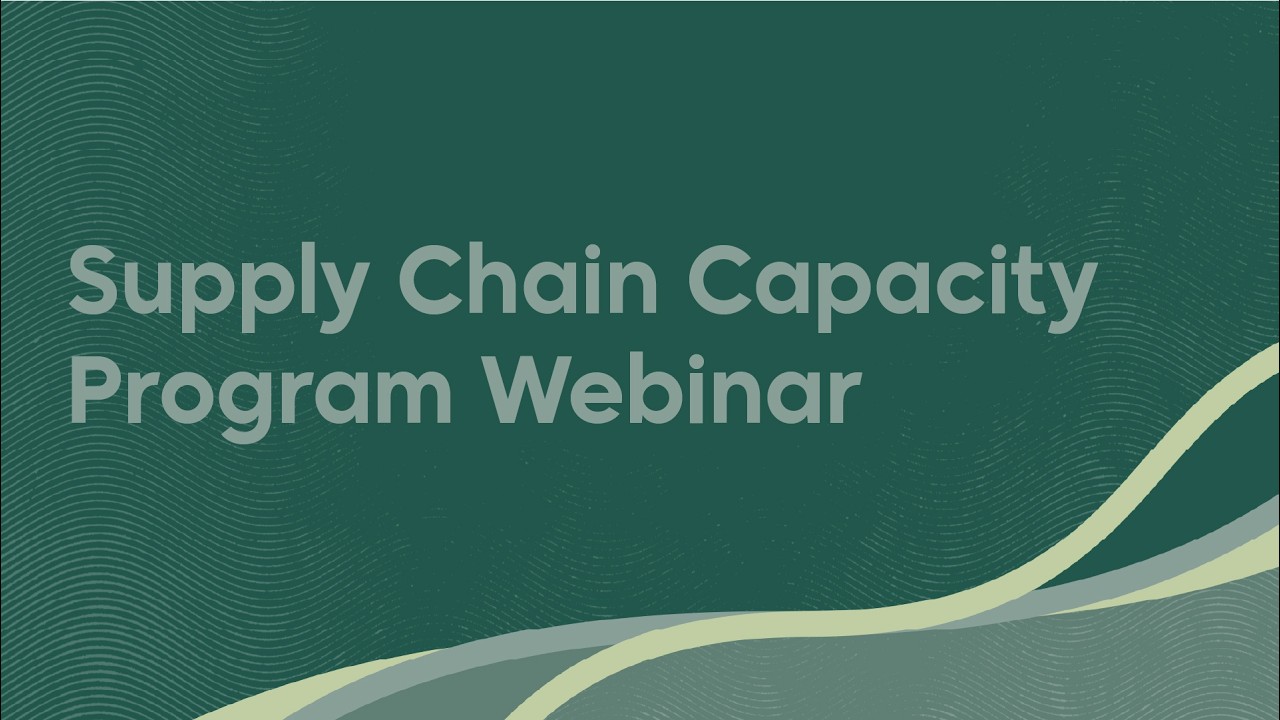 Supply Chain Support Program – information webinar