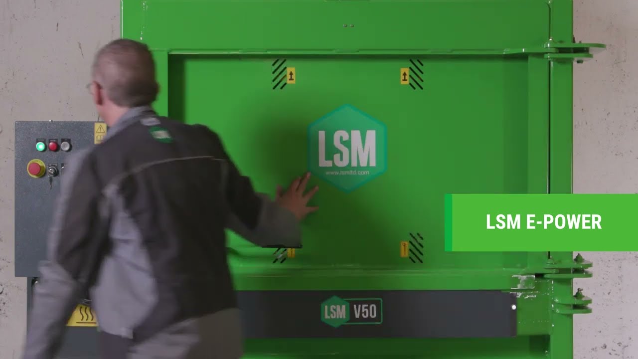 Pressa per cartone e plastica modello LSM V50