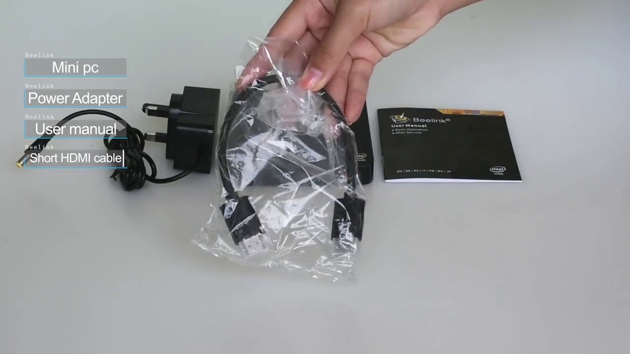 Beelink T4 windows10 MINI PC 4GB RAM 64GB ROM Atom X5 Z8500 24G5G WIFI 1000M BT40 USB30 HD MI DP pan