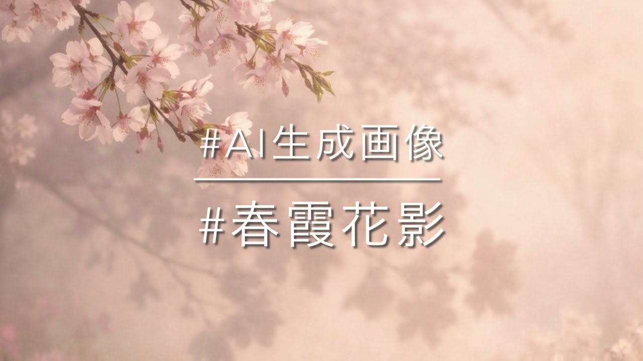 #春霞花影 #AI生成画像 