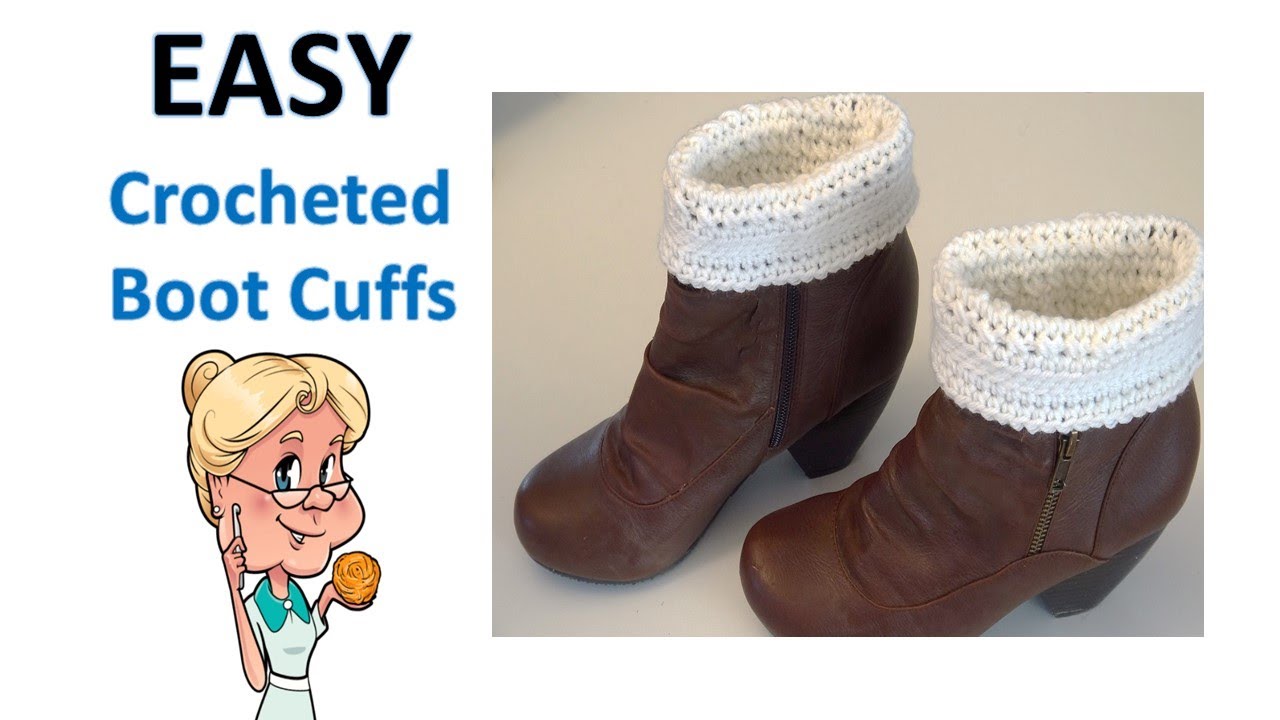 EASY Crocheted Boot Cuffs - Crochet Tutorial - #MakeitPremier