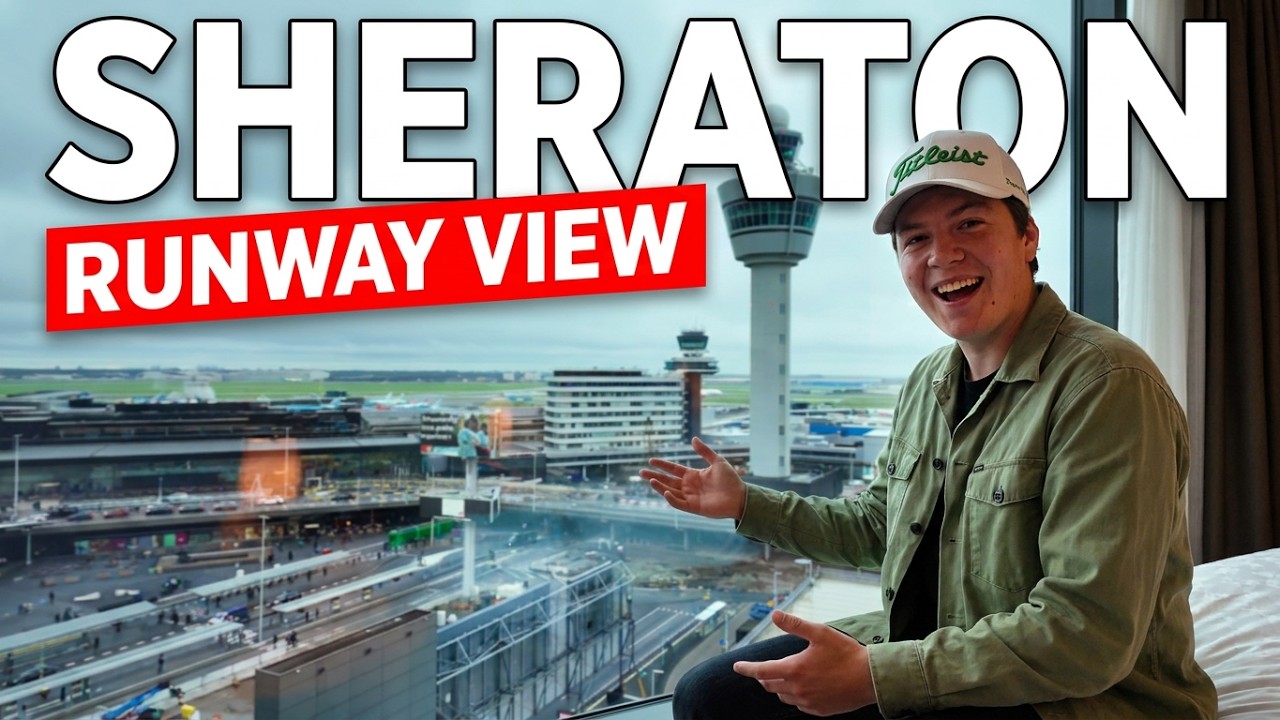 Ist es das beste Hotel? 🤔 | SHERATON Amsterdam ✈️  | Ich suche das beste Airport-Hotel Europas 🛩