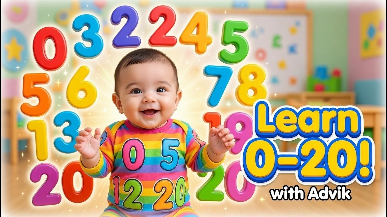 Counting 0 to 20 with Baby Aadvik 🎉 | Fun Classroom Learning Adventure