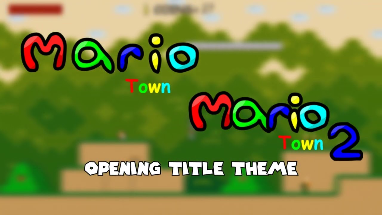 Mario Town 1 & 2 OST - Opening Title Theme - (Flash Game)