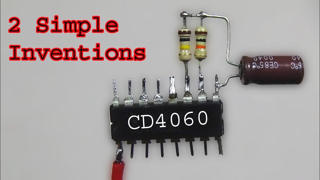 2 Simple Diy Inventions Circuit using CD4060 ic