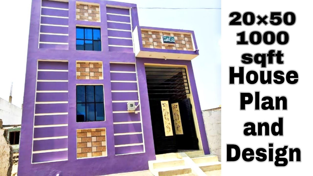 20×50 house tour | 1000 sqft house plan and interior | 20×50 real walkthrough