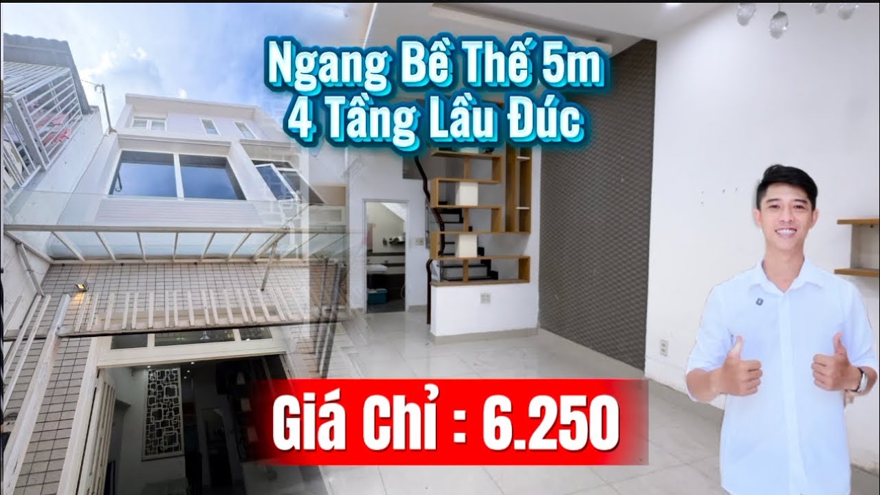 Nhà Quận 8 - Nguyễn Thị Tần - Ngang Rộng 4 tầng lầu đúc - Gần Chợ Rạch Ông Và Cầu Chữ Y 