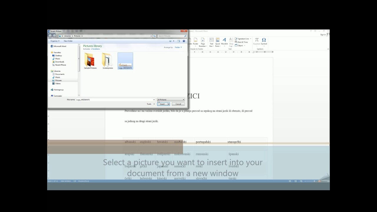 How to compress a picture in a Word document