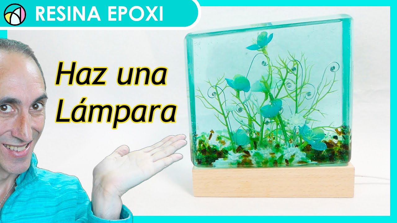 💡  Cómo hacer ✨ UNA LÁMPARA 🌼 DE RESINA EPOXI O EPÓXICA con flores /// Taller paso a paso