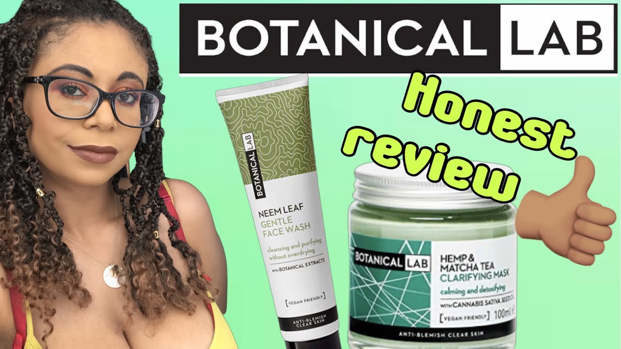 Botanical Lab Neem Leaf Gentle Face Wash and Hemp & Matcha Tea Clarifying Mask