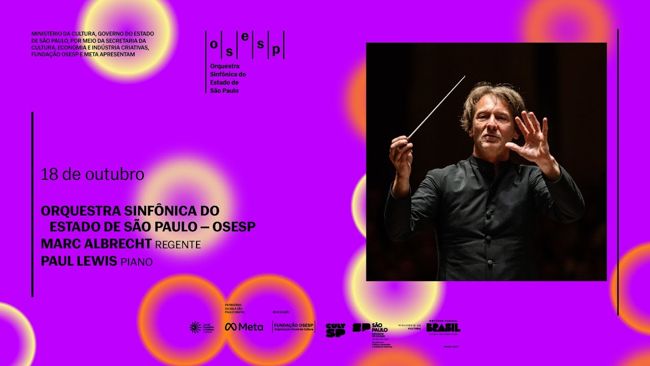 Concerto Digital: Osesp, Marc Albrecht (regente) e Paul Lewis (piano)