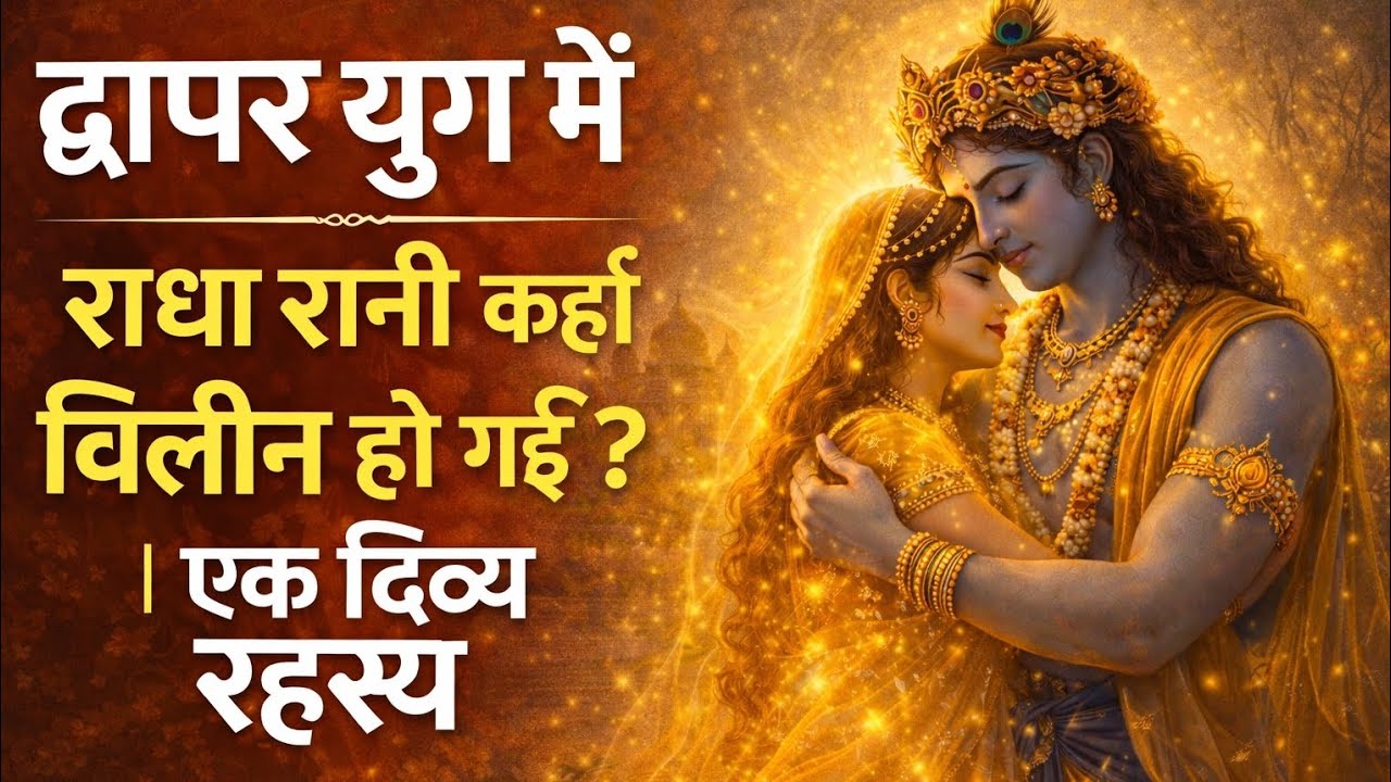 द्वापर युग में राधा रानी कहाँ विलीन हुईं?🦚🌸 अंतिम बाँसुरी का स्वर…🎵✨️