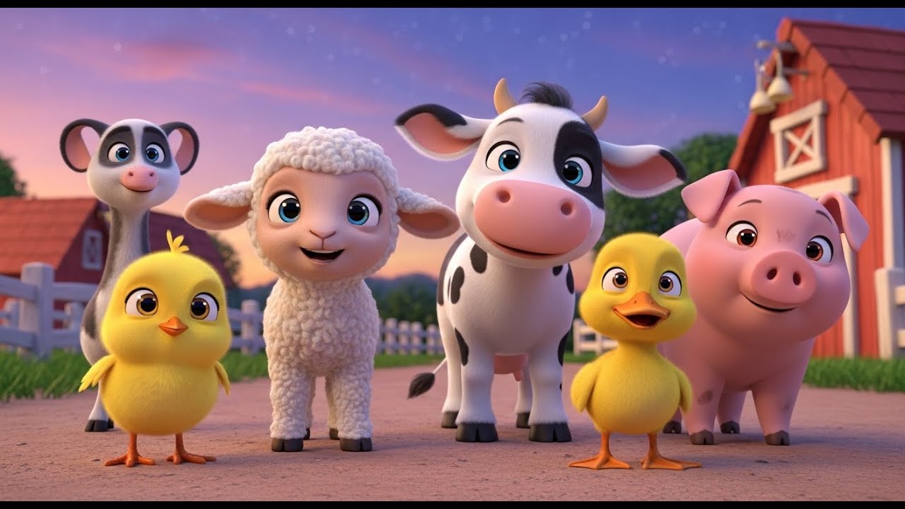 Farm Animal Sounds Song 🐮 Nursery Rhymes for Babies & Toddlers
