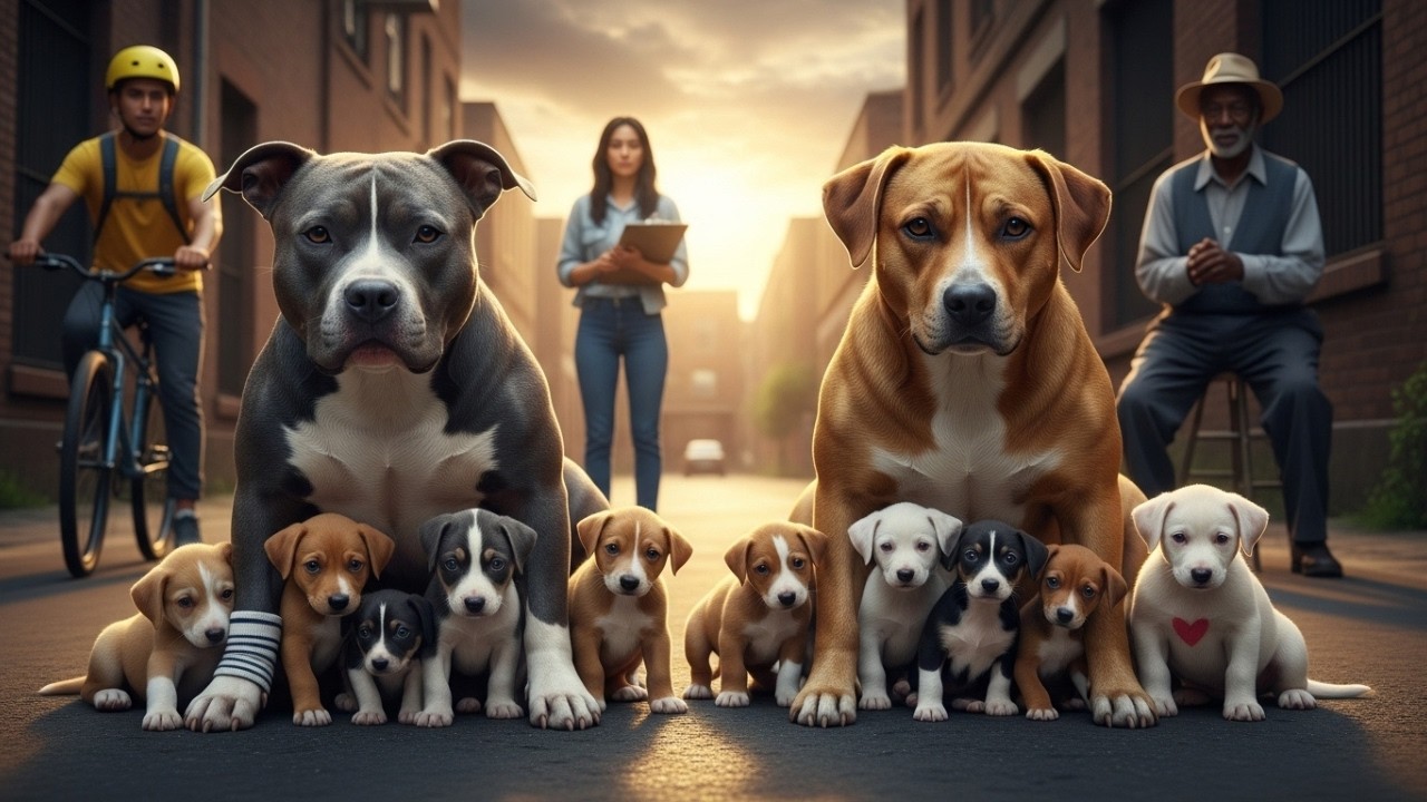 They threw 10 puppies in a drain. Two stray moms saved them—and changed everything.